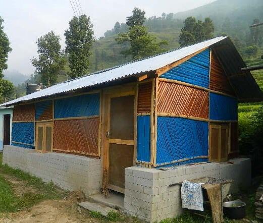 temporary shelter in Nepal